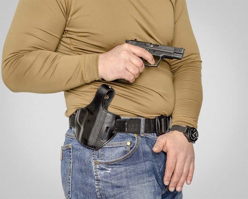 кожаная поясная кобура форт 12 к7 a-line