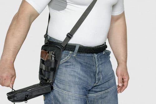 сумка кобура плечевая поясная чёрная а14 a-line