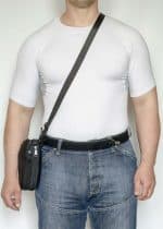 сумка кобура плечевая поясная чёрная а14 a-line