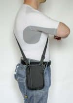 сумка кобура плечевая поясная чёрная а14 a-line