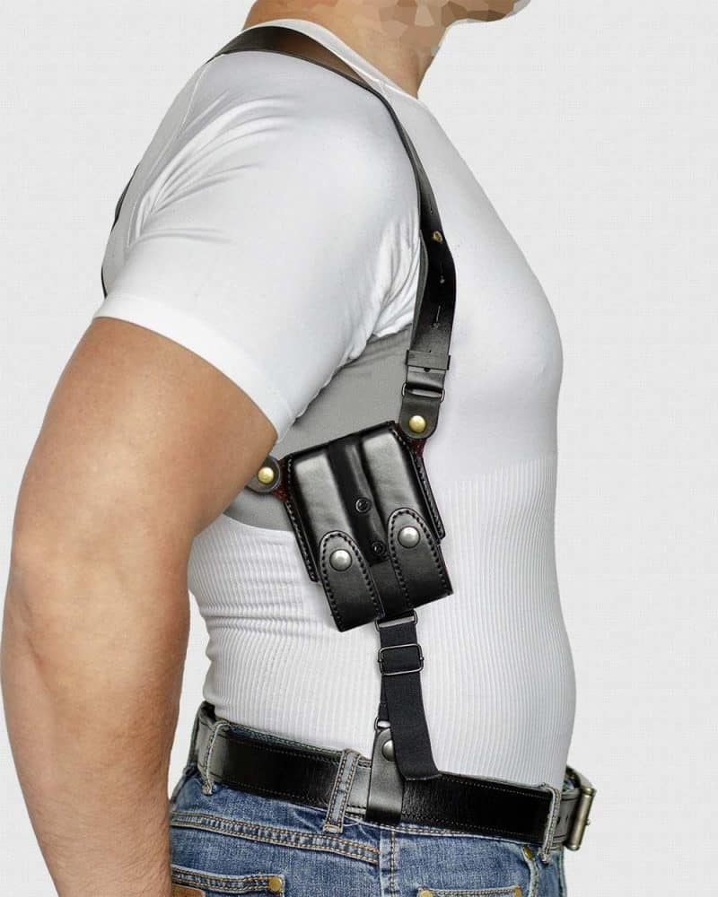 Кобура шкіряна, підплечна з підсумком під 2 магазина для ПМ - Зображення 4