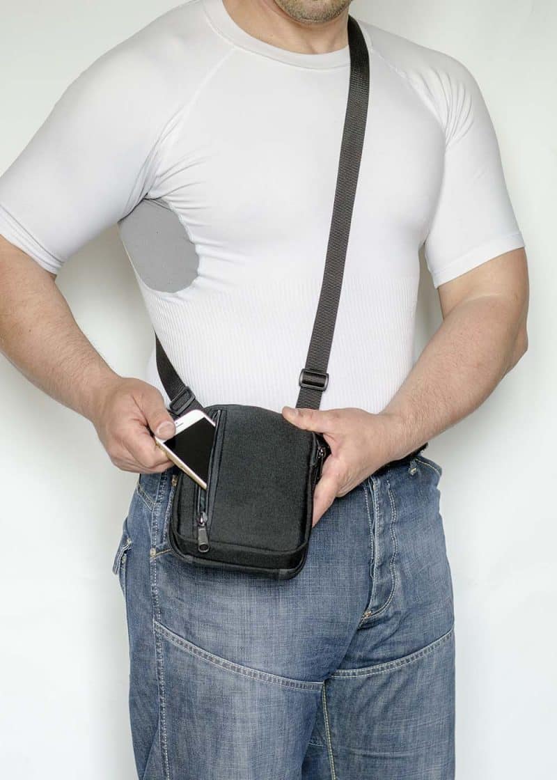 сумка кобура плечевая поясная чёрная а14 a-line