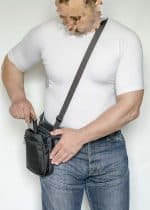 сумка кобура плечевая поясная чёрная а14 a-line