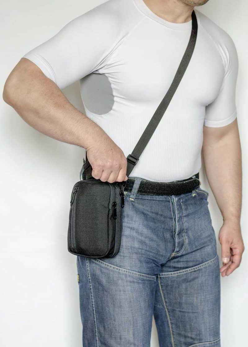 сумка кобура плечевая поясная чёрная а14 a-line