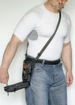 сумка кобура плечевая поясная чёрная а14 a-line