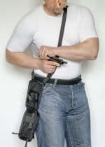 сумка кобура плечевая поясная чёрная а14 a-line