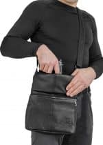 сумка плечевая городская кожаная а40 a-line