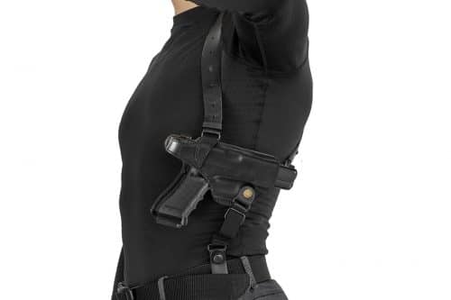 кобура оперативная кожаная для глок 3ку9 a-line