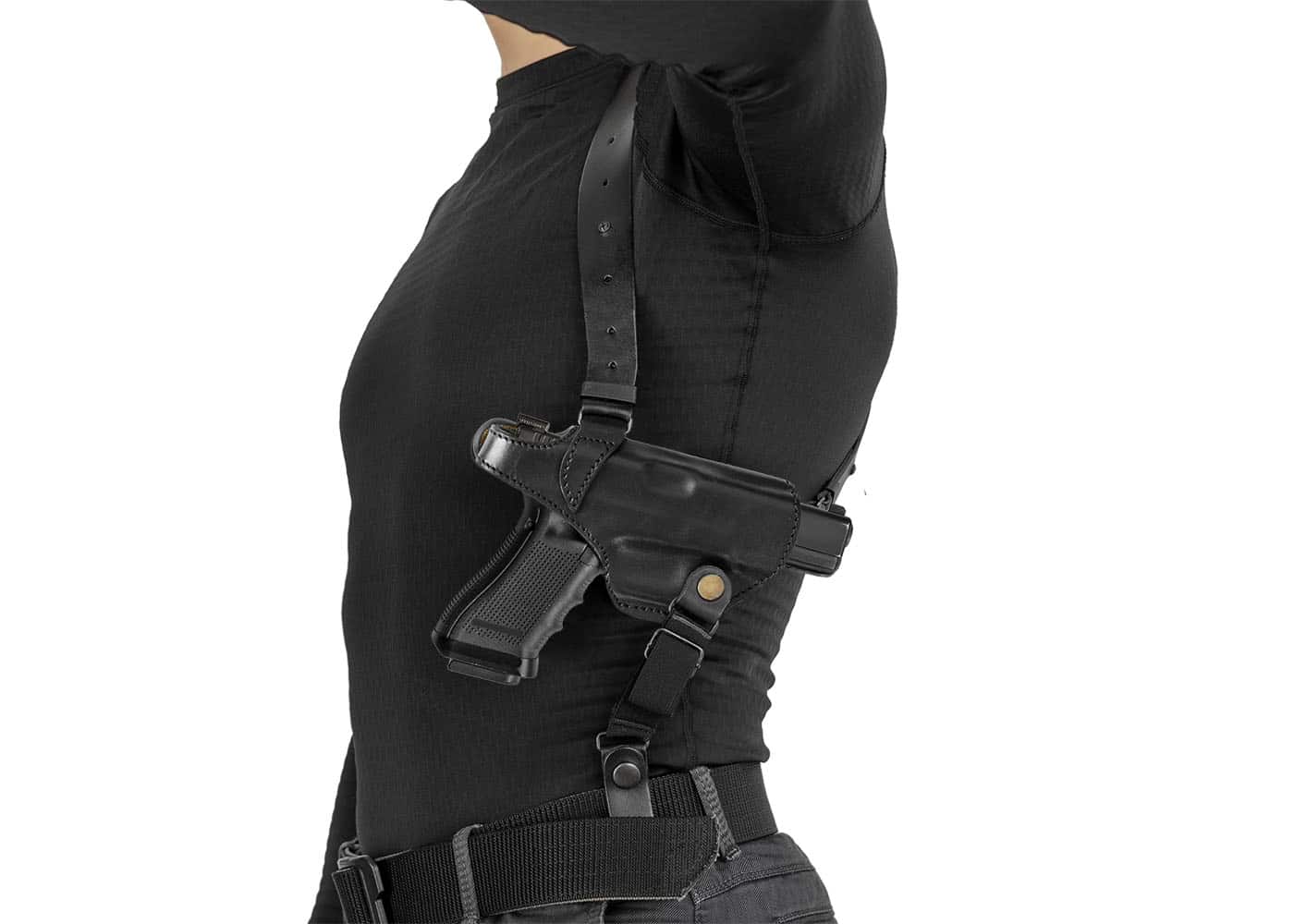 кобура оперативная кожаная для глок 3ку9 a-line