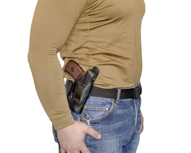 купить скрытую кожаную кобуру пм к3 a-line Baikal МР-654К