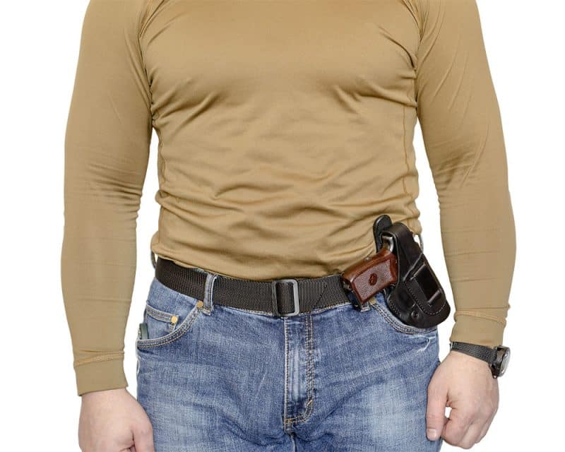 купить скрытую кожаную кобуру пм к3 a-line Baikal МР-654К