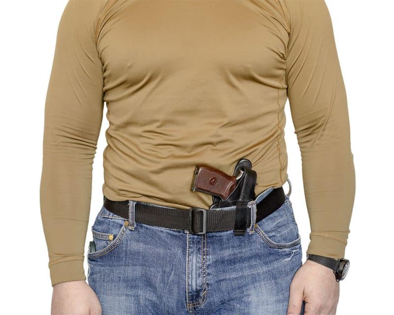 купить скрытую кожаную кобуру пм к3 a-line Baikal МР-654К