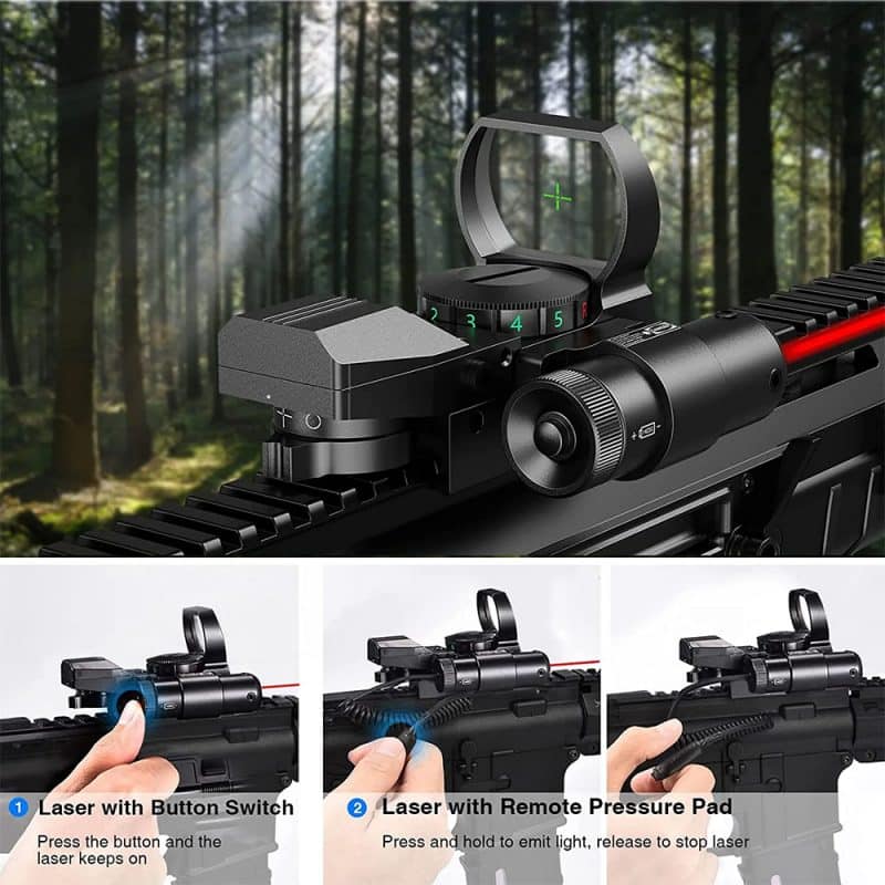 Прицел калиматорный CVLIFE 1X22X33 Reflex Sight Red Dot Sight