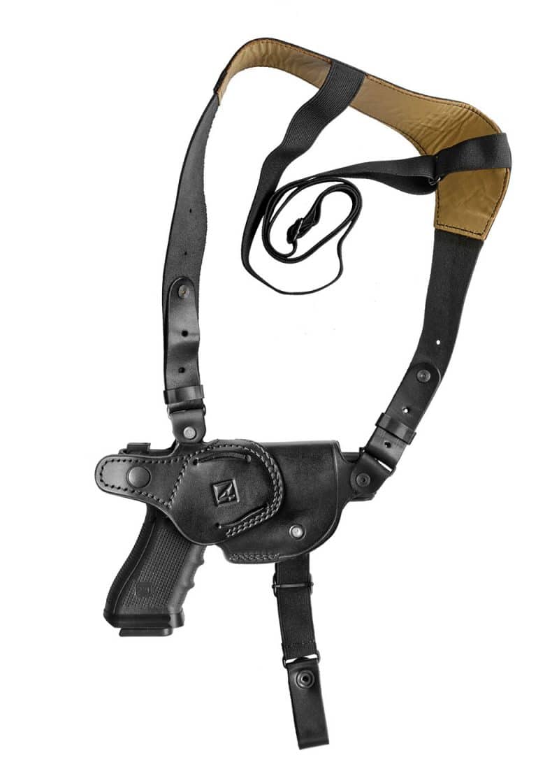 кобура оперативная кожаная для glock 17 левша глок