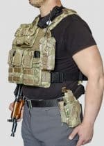 ЛЕВША | Кобура универсальная, вертикальная, с подсумком, MOLLE — изображение 3