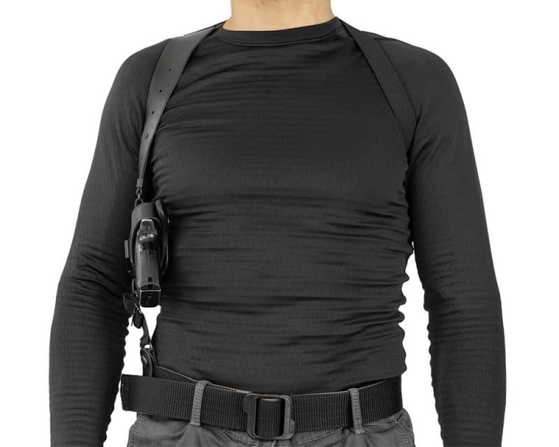 ЛЕВША | Подплечная/поясная/внутрибрючная кожаная кобура для Форт-14 — изображение 2