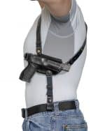 Кобура кожаная, плечевая с подсумком под 1 или 2 магазина Форт-18 — изображение 3