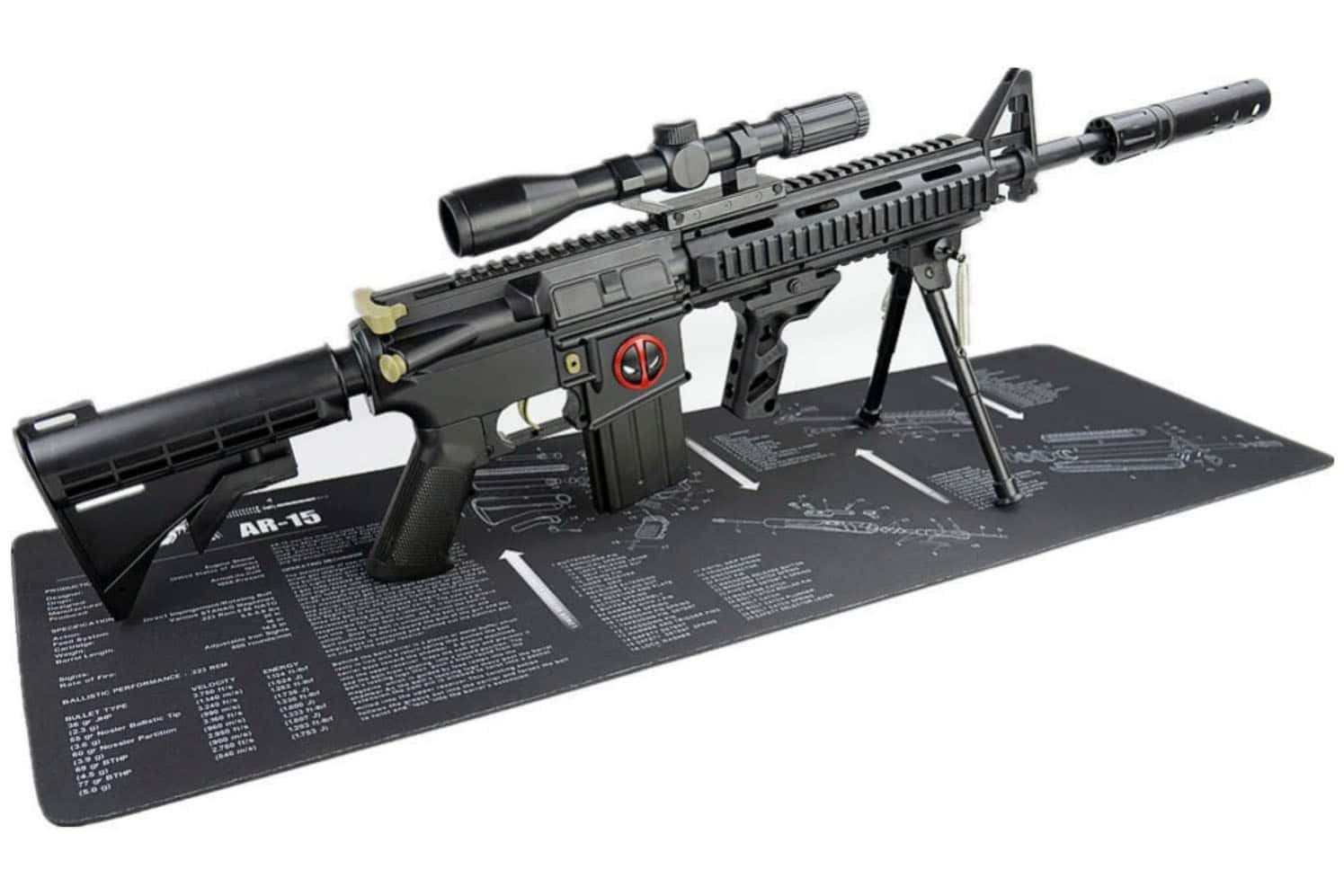 gun-cleaning-mat-ar15 коврик для чистки оружия