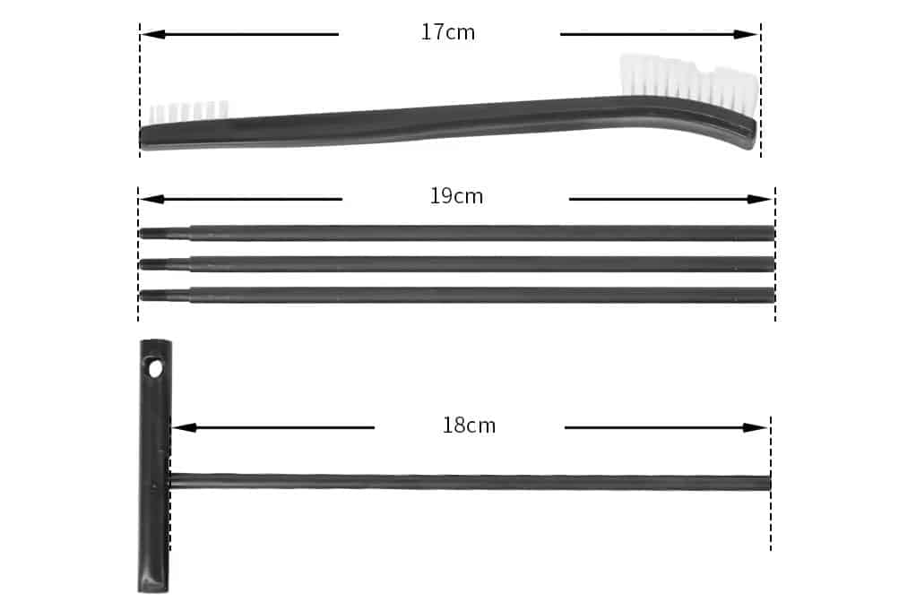 Long gun cleaning kit
