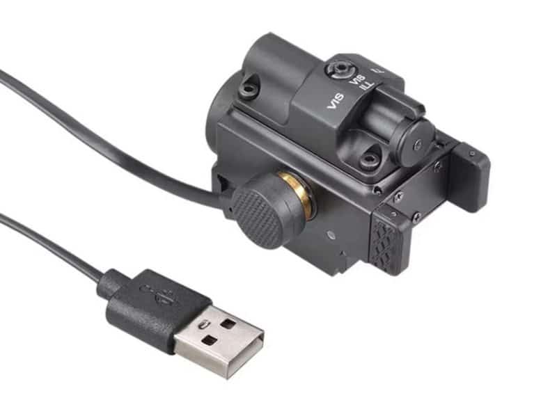 Тактичний ліхтар з лазером для зброї з кріпленням на планку Picatinny (800LM) - Зображення 3