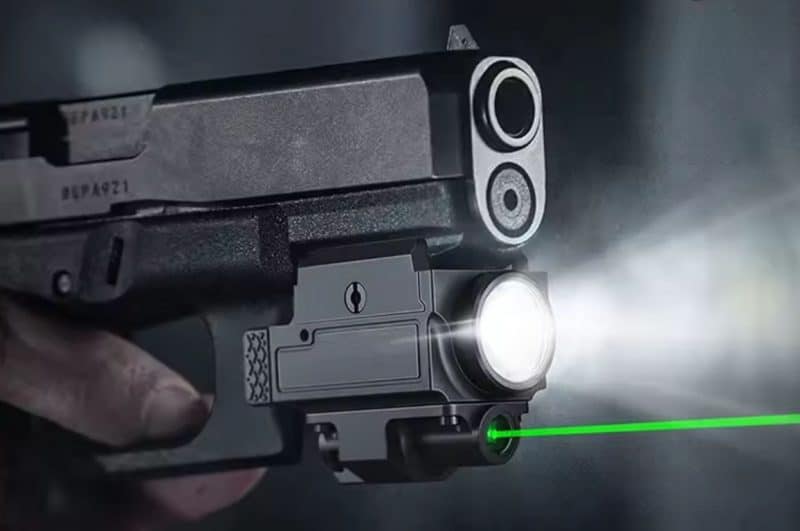 Тактичний ліхтар з лазером для зброї з кріпленням на планку Picatinny (800LM) - Зображення 5