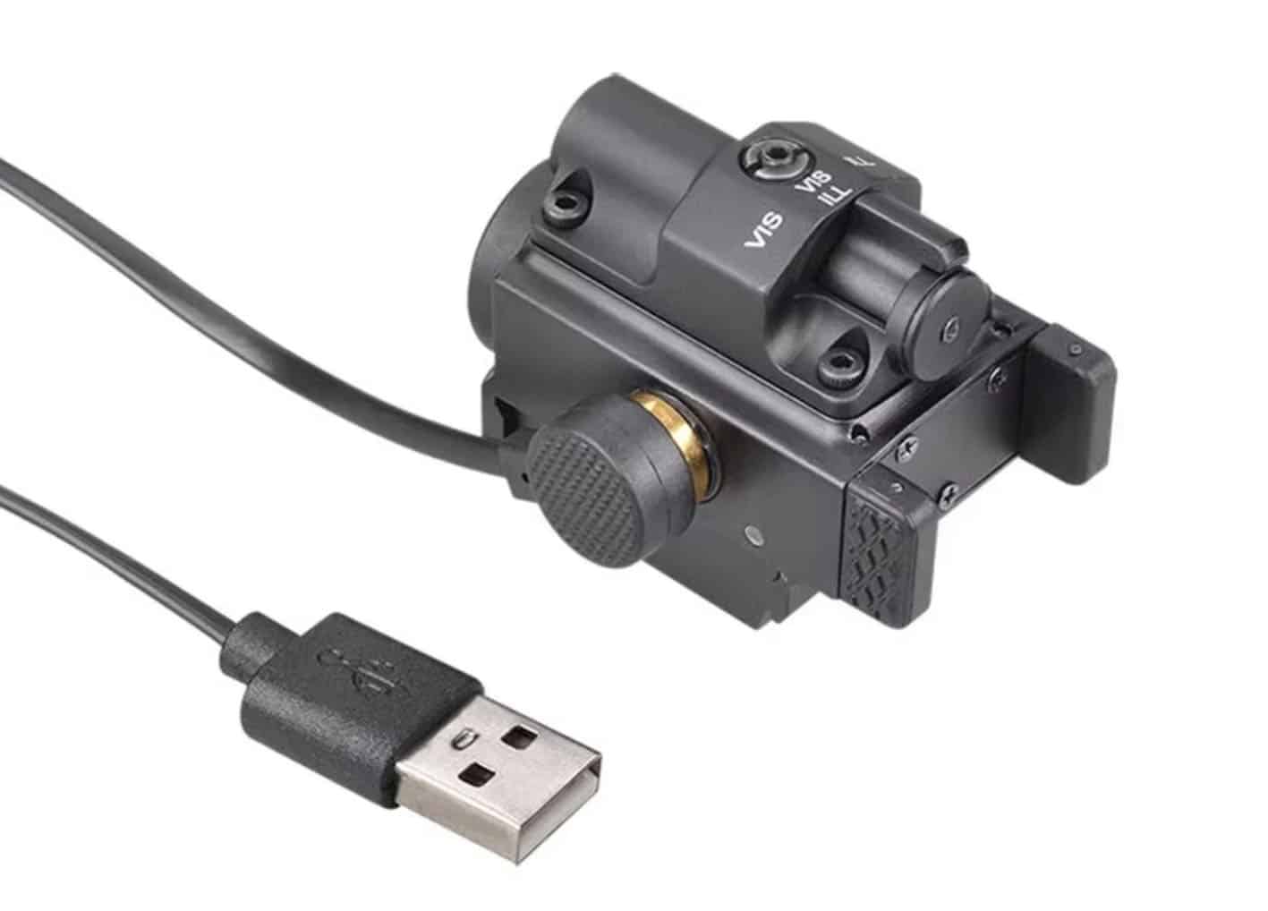 Тактический фонарь с лазером для оружия с креплением на планку Picatinny (800LM) - Image 3