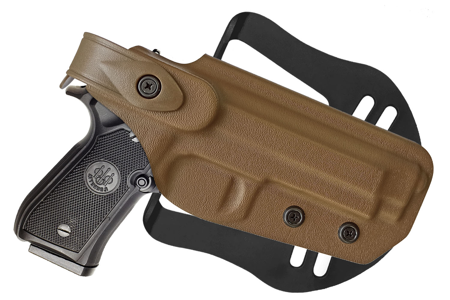 Поясна пластикова кобура, кріплення лопатка (Paddle) для Beretta М9/92 (Кайдекс) - Зображення 3