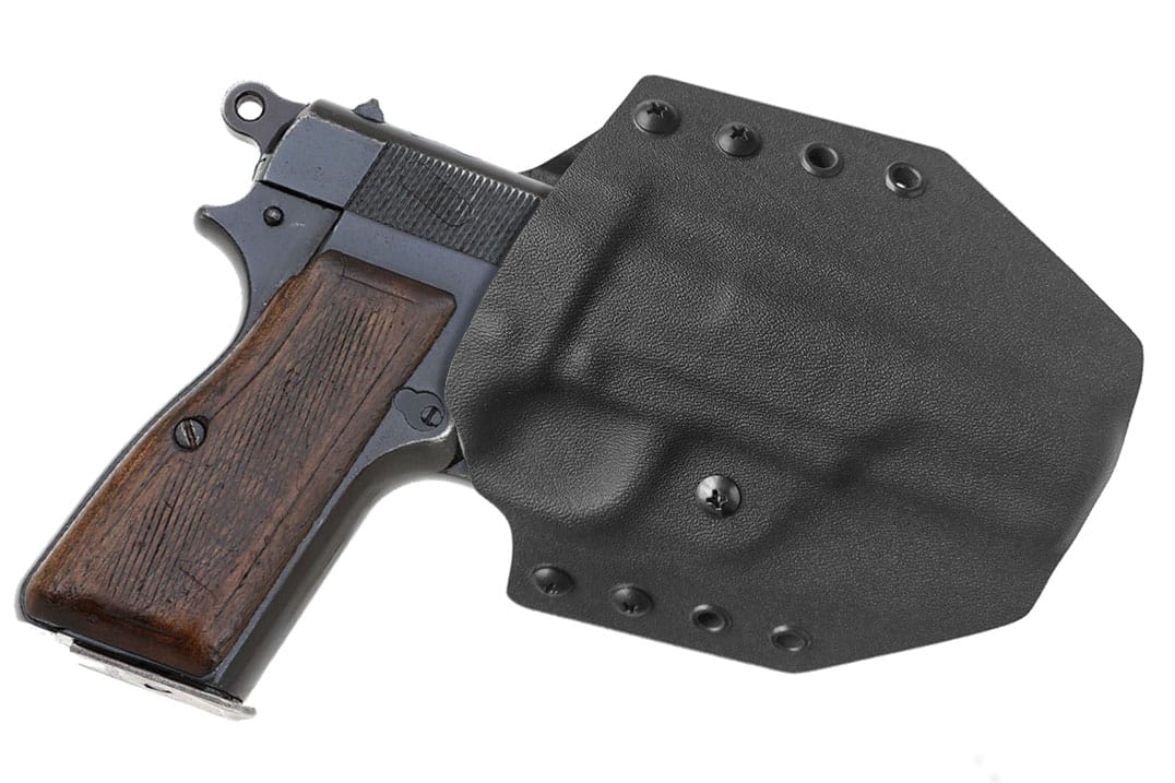 Кобура пластиковая, поясная для Browning Hi-Power (Кайдекс)
