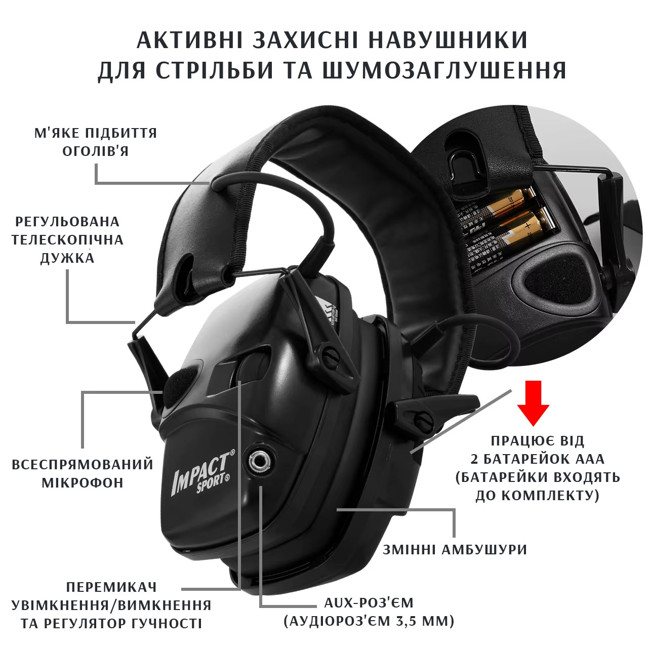 навушники для стрільби