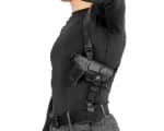 Подплечная/поясная/внутрибрючная кожаная кобура для SIG Sauer P365